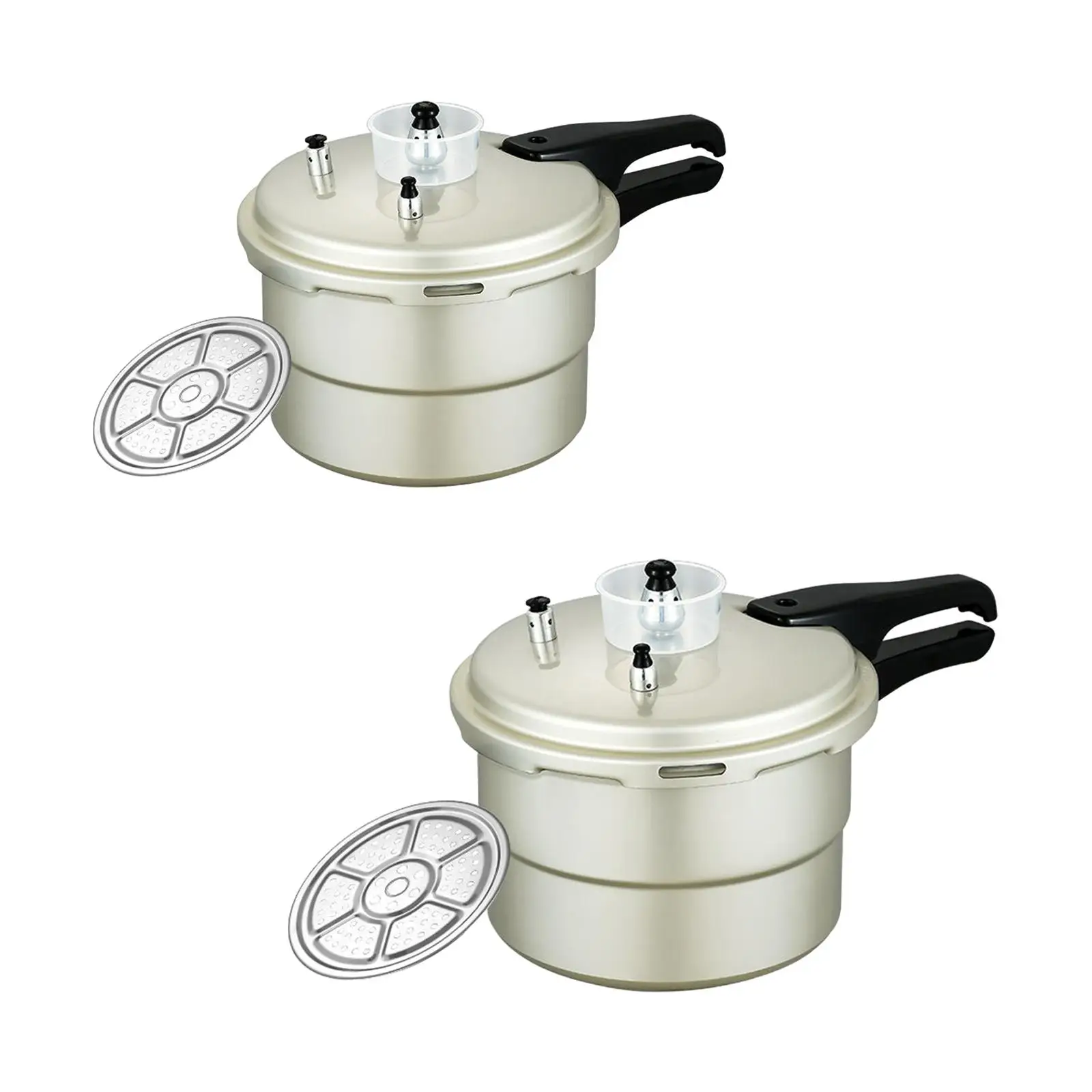 Durable Aluminum Pressure Cooker Pot with Anti Clogging System for Rice Soup Chicken Stew Cooking