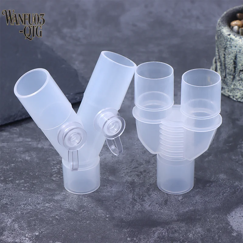 

New 15 To 22mm Anesthesia Breathing Circuit Corrugated Y-shaped Three Way Connector Veterinary Equipment