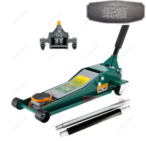 Horizontal Hydraulic Jack 3Ton Double Pump Ultra Low Profile Vehicle Maintenance Repair Tool