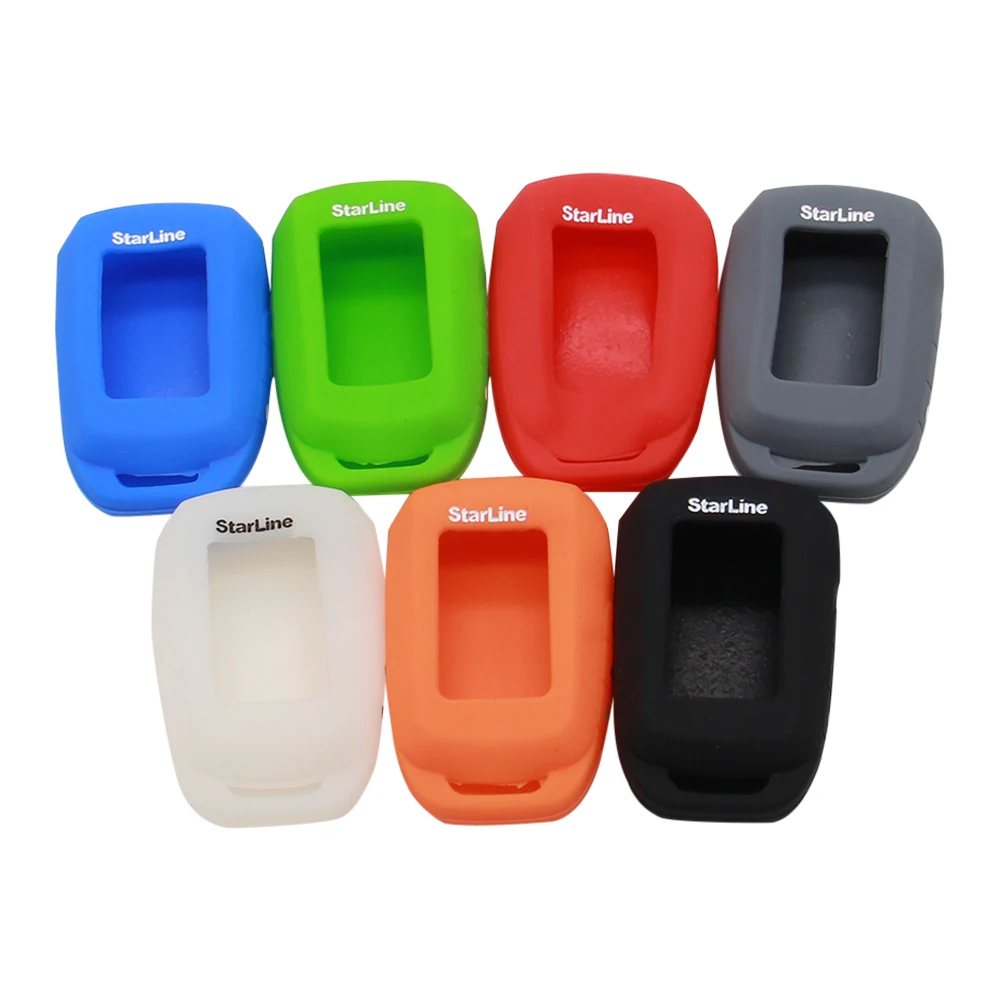 Silicone Car Key Case For Starline A62 A92 V62 MOTO V63 A94 A64 T94 A95 Two Way Car Alarm LCD Remote Transmitter Protector Cover