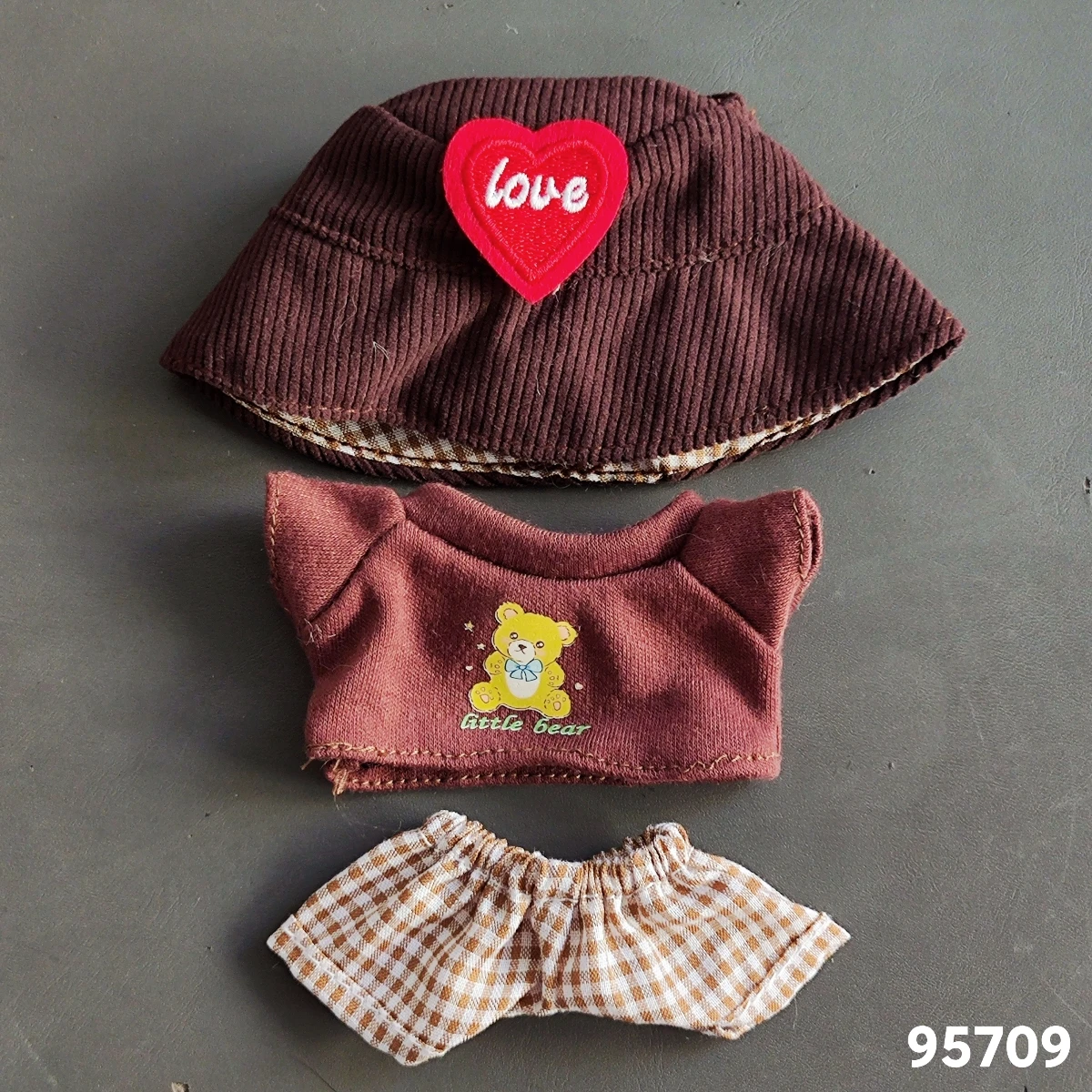 

17cm Cute Mini Plush Doll'S Clothes Outfit Accessories For Korea Kpop Exo Labubu II Idol Dolls Bear Jumpsuit Clothing DIY Kid Gi