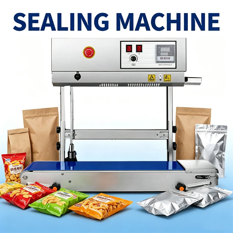 Commercial Automatic Heat Packing Sealing Machine Vertical For Sealing Tea Bag PE Bag Plastic Film Continuous Sealing Machine