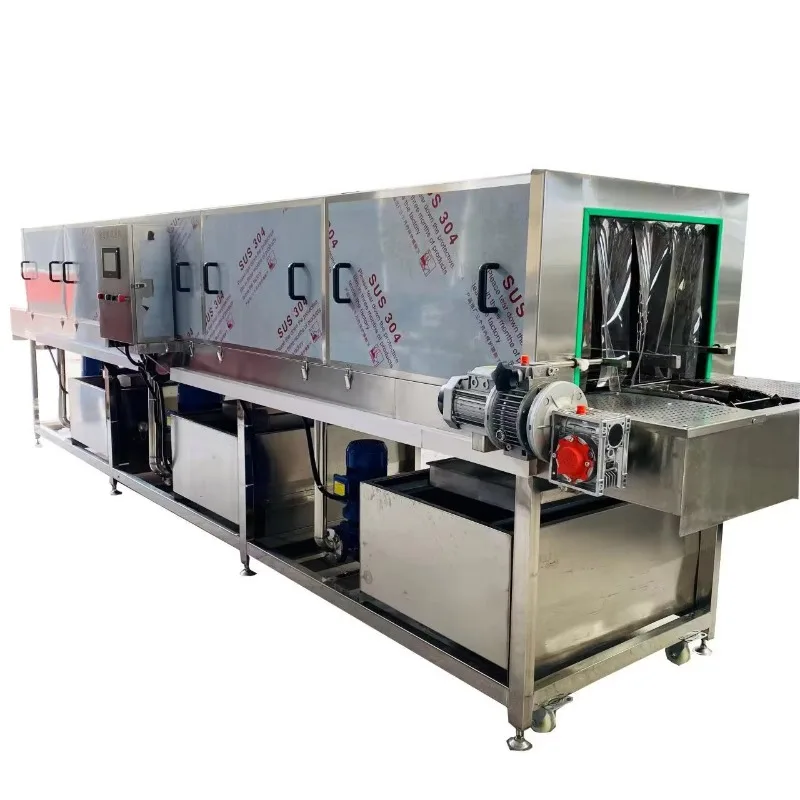 Custom Industrial Automatic Baking Tray Seedling Tray Washing Machine Food Crate Cleaner with Pump Motor Core Parts