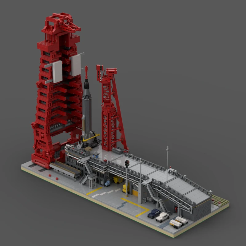 4815PCS MOC 1:110 United States Space Station Launch Complex 14 LC-14 Atlas pad model creative ideas Toy Gift technology blocks