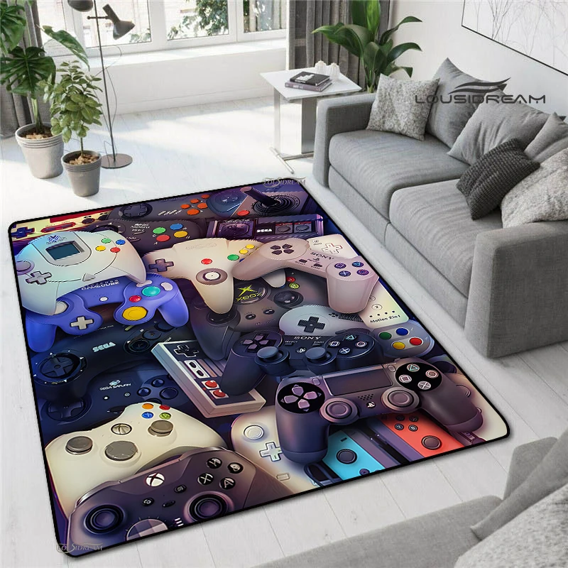 Anime Gamer Game Controller Rug Kids play carpet living room bedroom Door non-slip Mat photography props birthday gift Alfombra