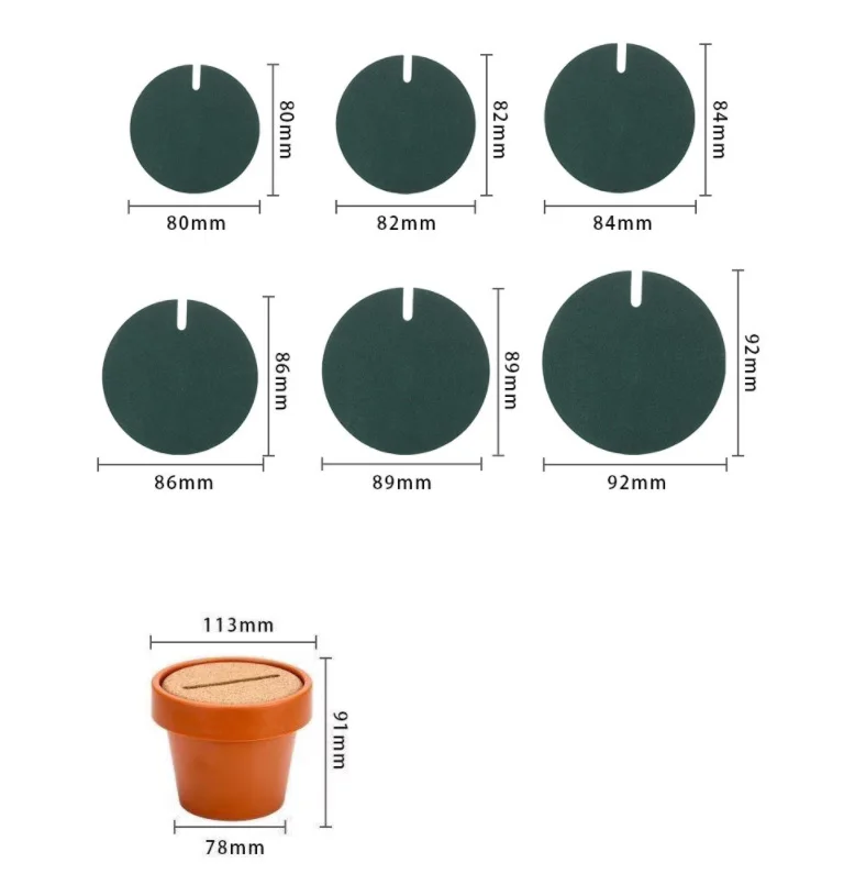 Creative cactus coaster, anti-slip heat insulation tea mat, DIY home tableware, coffee cup holder, pen holder storage Placemats