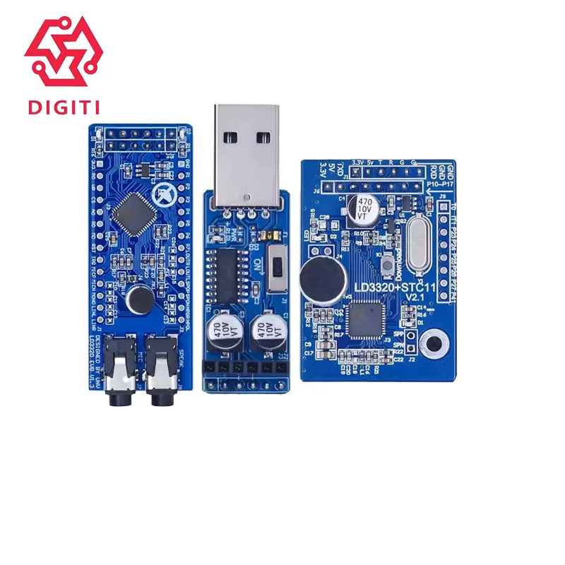 

LD3320 speech recognition module serial/SPI interface intelligent speech recognition speech interaction intelligent recognition