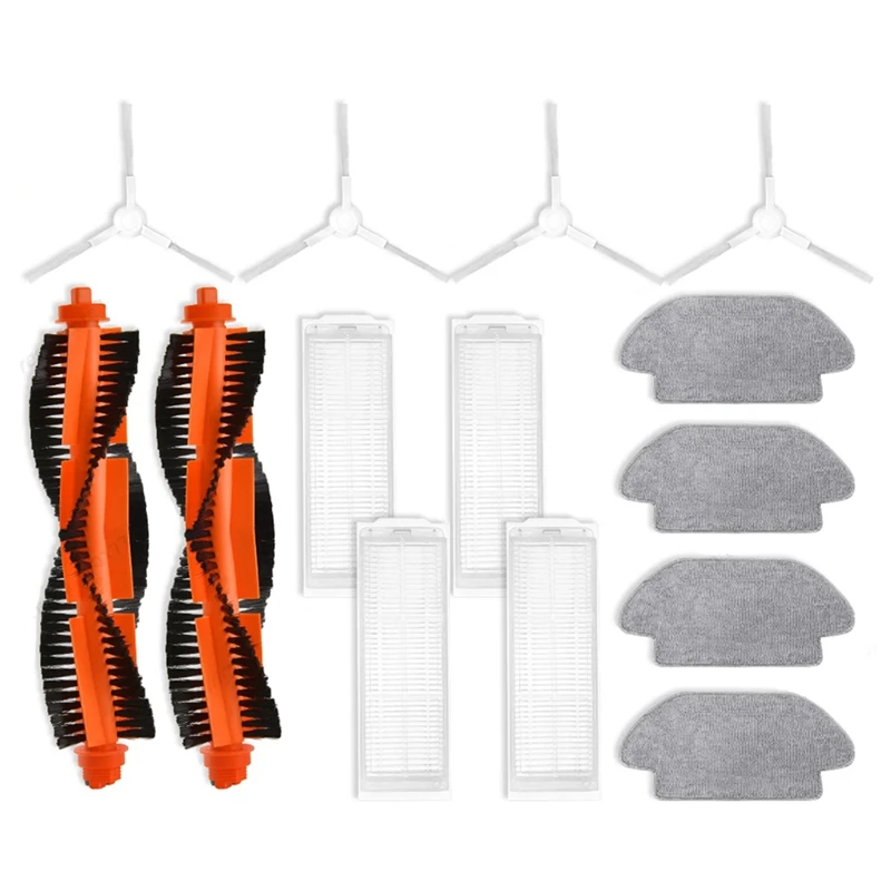 Piezas de repuesto para Robot aspirador Xiaomi T12 / S10 / S12 / B106GL, cepillo lateral principal, filtro Hepa, paño de mopa