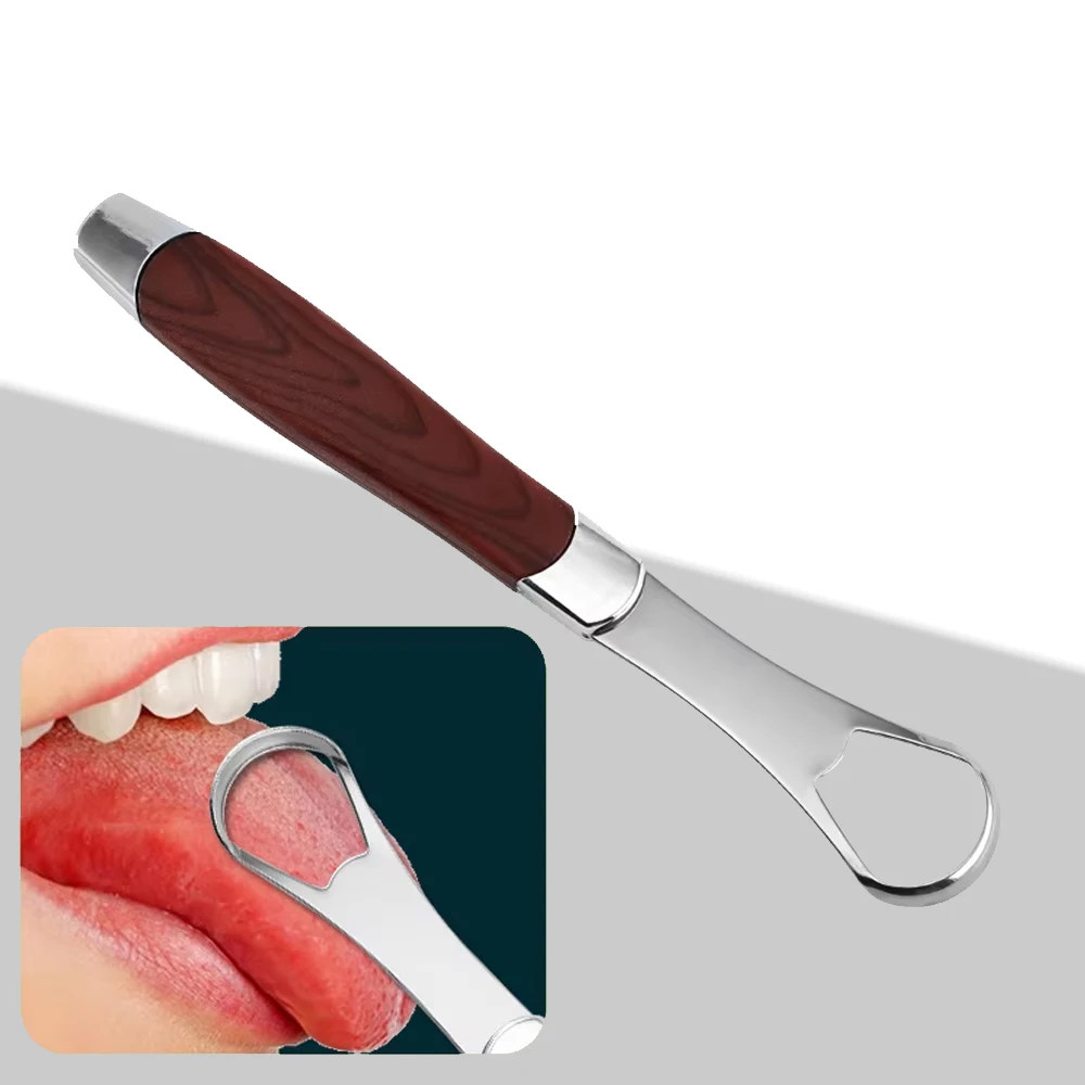 

Tongue Cleaner Scraper Brush - Remove Bacteria & Bad Breath in Seconds Oral Care Essential for Fresh Breath Adults & Kids