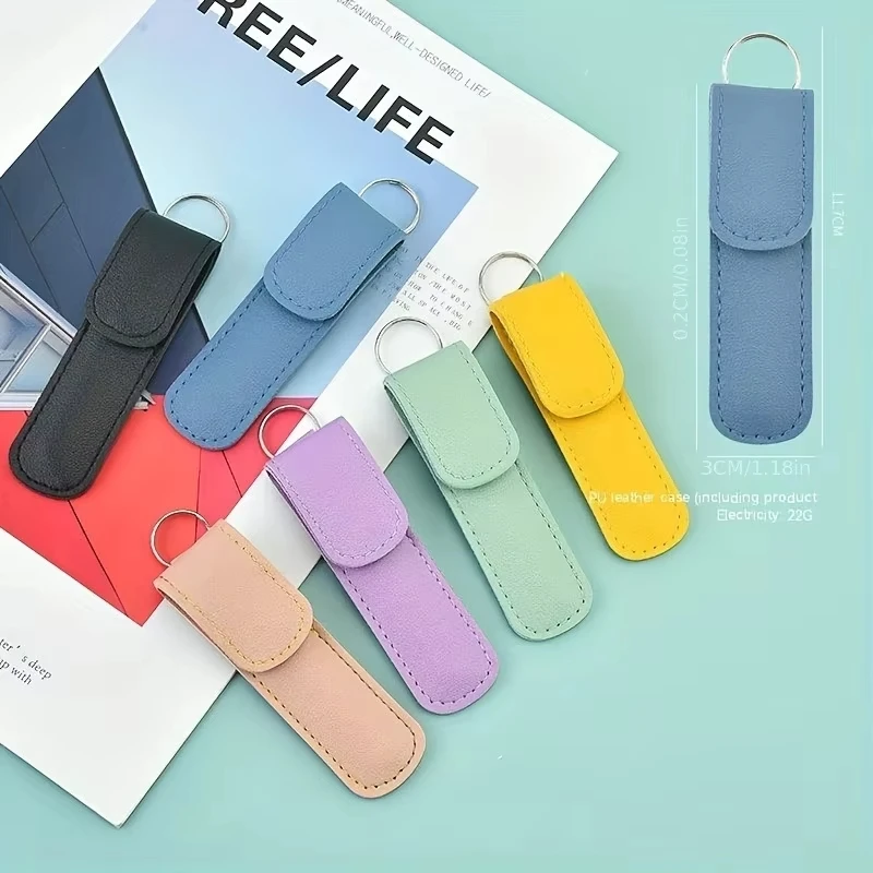 Earspoon Six-piece Ear-picking Tool Stainless Steel Ear-picking Spoon Leather Bag Ear-cleaning Spoon Easy to Carry at Home