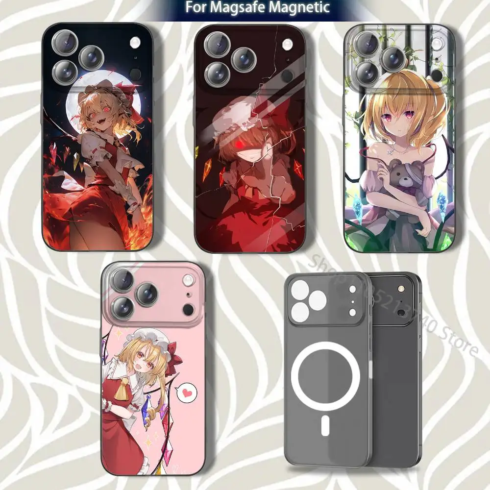 

FlandreS Scarlet D-DarkS Phone Case For iPhone 16,14,11,17,13,15,12,Air,Plus,Pro,Max,E,Mini Frosted for MagSafe Magnetic Grey