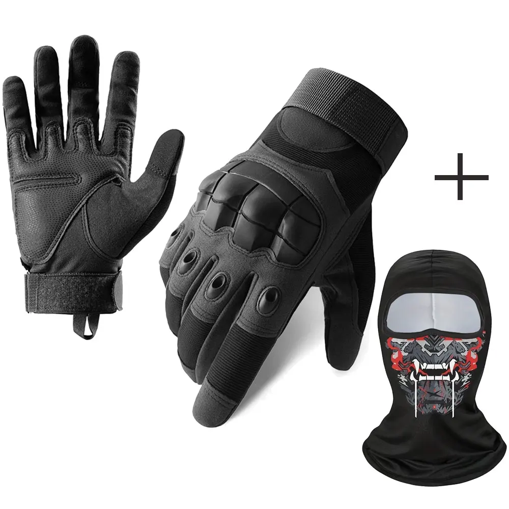 

Men Motorcycle Gloves Full Finger Cycling ATV MTB Guantes Moto Anti-fall Touch Function Motocross Moto Biker Gloves Black