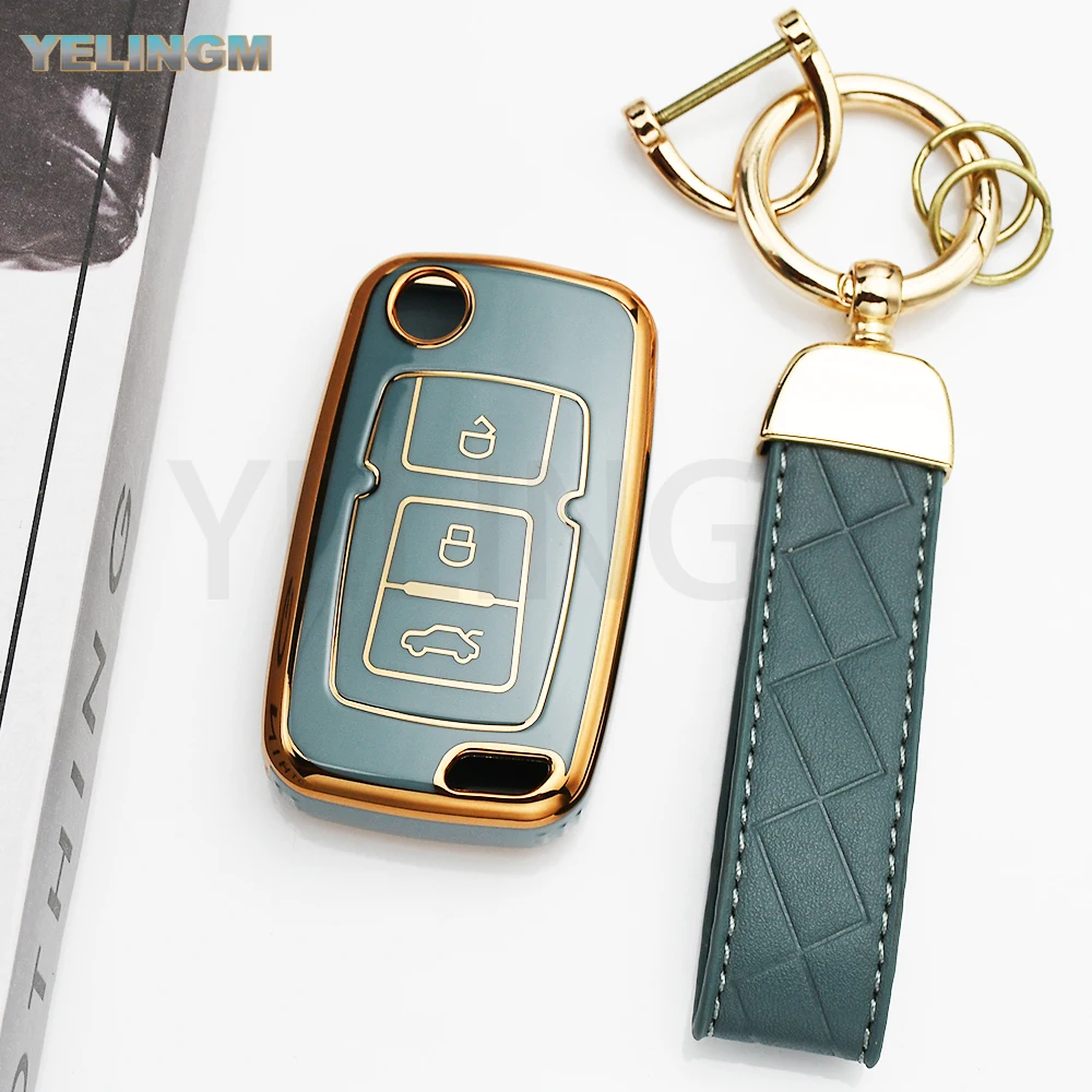 TPU 3 Button Car Key Cover Case for Geely Emgrand Ec7 EU 7 EU7 Gc5 Gc6 Ec8 Ec718 Ec715 Keys Holder Fob Protector Accessories view 4