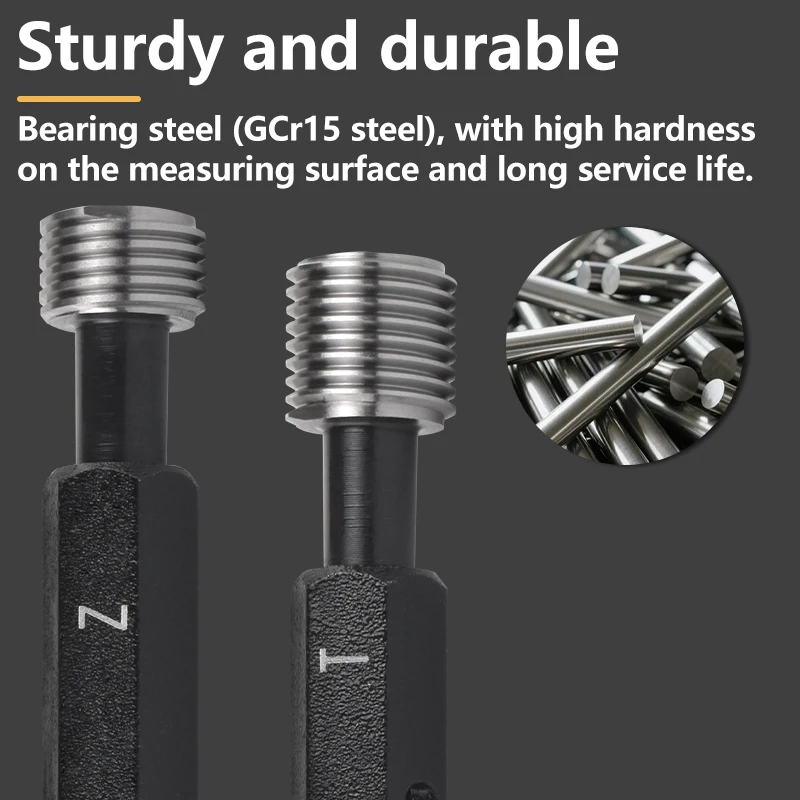 1PCS/SET BSPP Taper Pipe Thread Plug/Ring Gauge Measure Tool BSPP1/16 1/8 1/4 3/8 1/2 3/4 1''-- 1''1/4 1''1/2 2''-- 2''1/2 3''-- - view 6