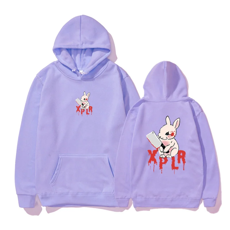 2023 Sam And Colby Rabbit Hoodie Xplr Merch Print Sweatshirts Unisex Fashion Funny Casual Streetwear