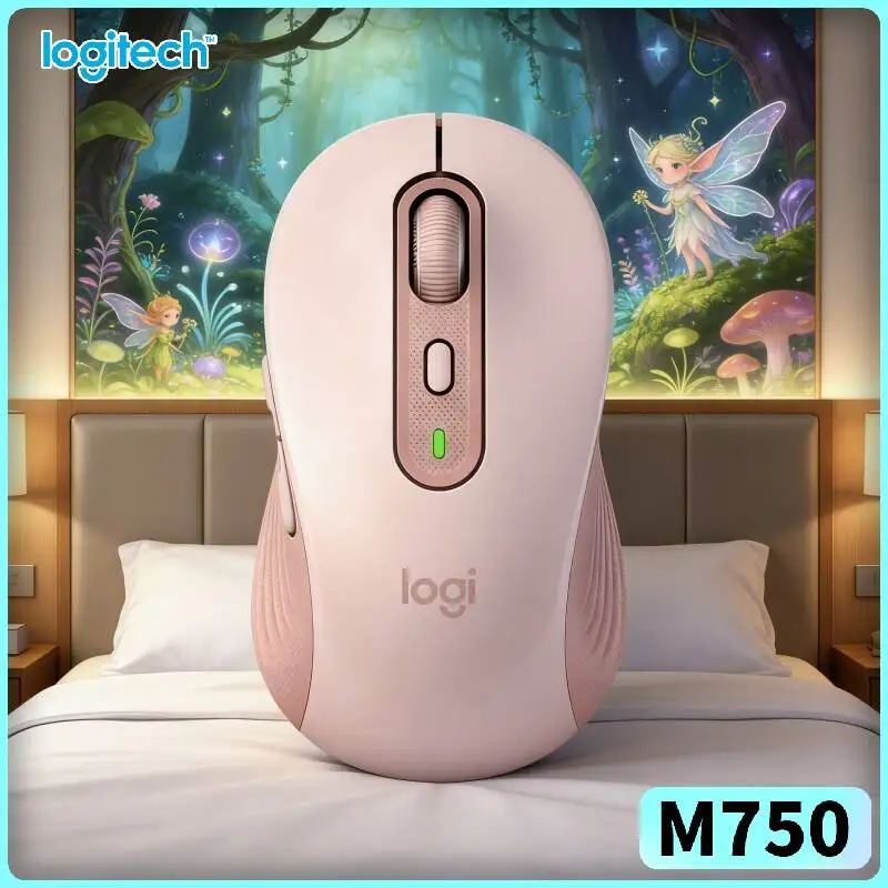 Logitech M750 Office Mouse - Precision Optical Tracking, 3-Device Switch, Soft Thumb Pad, Travel Ready