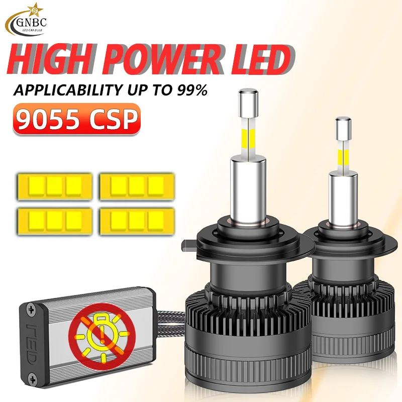 

2 шт. H7 LED 360o для линз проектора CANBUS H11 H1 H4 LED H8 Лампы для фар 6000K HB3 9005 HB4 9006 Hir2 9012 Светодиодные противотуманные фары