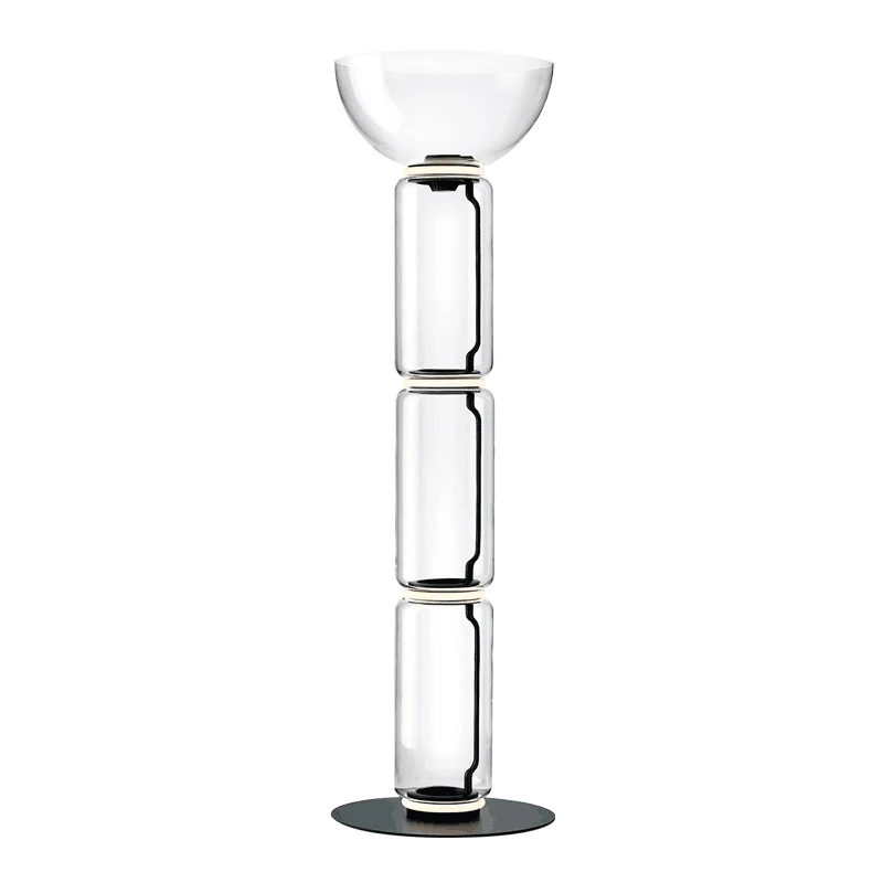 

Glass model room lamps modern minimalist art living room hotel decorative floor lamp