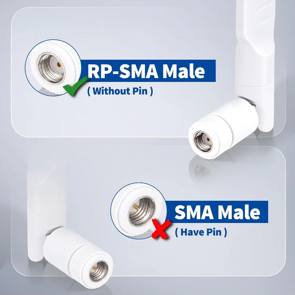 2 قطعة هوائي واي فاي ثنائي النطاق 2.4 جيجا هرتز 5 جيجا هرتز 5.8 جيجا هرتز كسب 8dBi أومني هوائي MIMO RP-SMA لبطاقة الشبكة اللاسلكية راوتر واي فاي #3