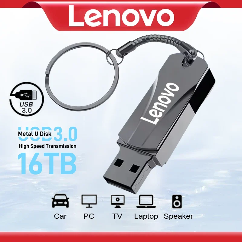 

Lenovo 16TB High Speed 2TB USB 3.0 Pendrive Type C Waterproof Pen Drive USB Flash Drive 512GB For Computer USB Storage Devices