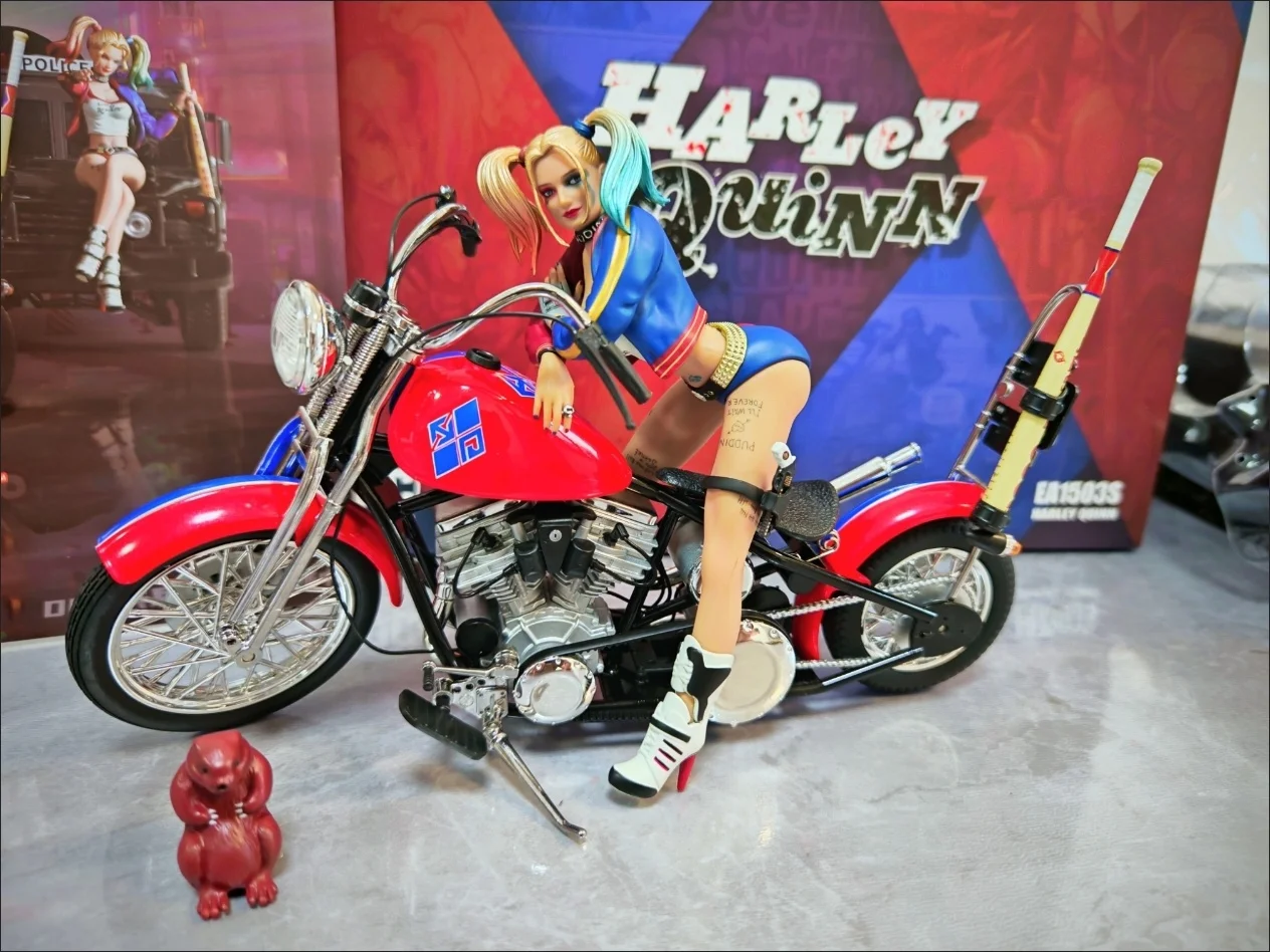 Disponibile autentico principale Gu Suicide Squad Harleen Quinze e moto Action Figure Modello anime Ornamenti Giocattolo da collezione Regalo