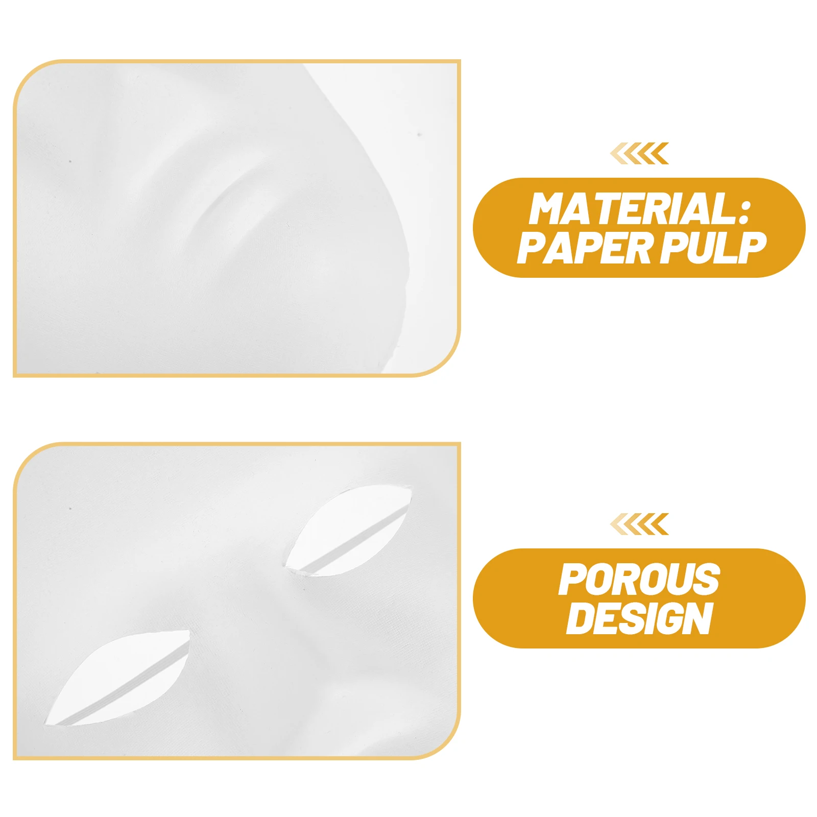

24pcs Hand-Drawn Blank Face Masks Eco-Friendly Halloween Party Costume Full Face Diy Painting Mask For Cosplay Masquerade