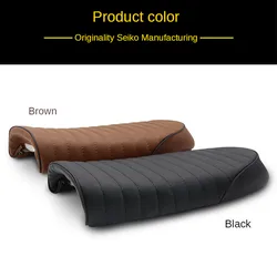 Retro Modified Seat Cushion For Honda CG125 Motorcycle Seat Cafe Seat Bag Buckle Leatherette Flat Brat Vintage Saddle