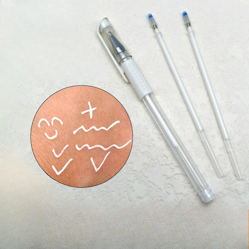 

Маркер для кожи бровей, белый хирургический писец, ручка, инструмент для картирования положения, моющийся инструмент для боди-арта, аксессуары для татуировок