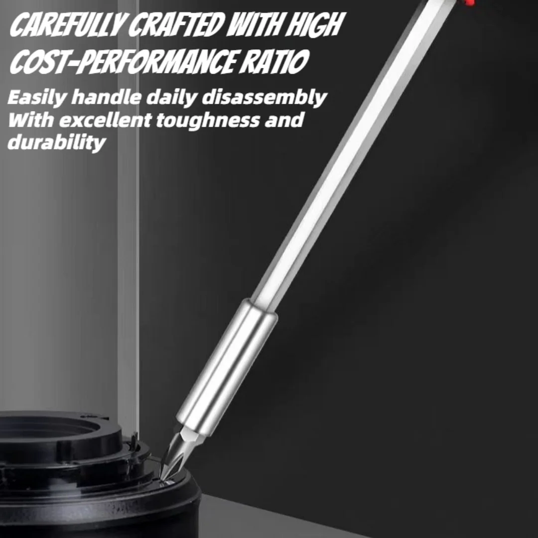 T-Handle Screwdriver Set with Cross and Straight Slot Hexagon and Plum-shaped Heads Plus Socket Set for DIY Lovers Maintenance view 4