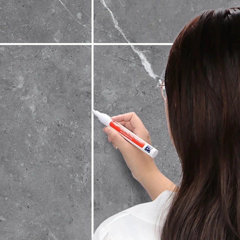 2/4/6/8/10/12Pcs Grout Pen White Tile Paint Marker: Waterproof Grout Paint, Tile Grout Colorant And Sealer Pen
