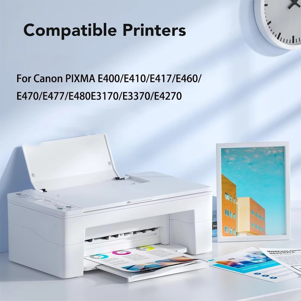 PG47 PG57 Compatible Refillable Ink Cartridge For Canon 47 57 PIXMA E400 E410 E417 E460 E470 E477 E480 E3170 E3370 E4270 Printer