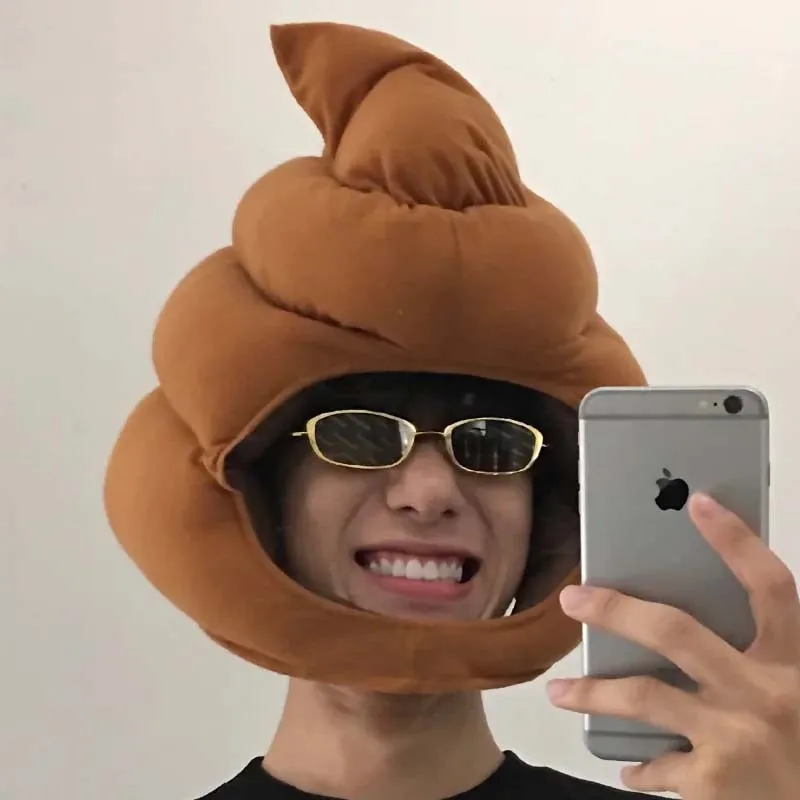 قبعة أنبوب لطيفة ومضحكة مع نفس القبعة الرملية المنحوتة على الإنترنت قبعة أنبوب كرتونية مضحكة مشهورة