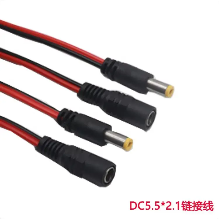 【5-2Set】5.5x2.1mm DC Power Male Female Cable 12V Plug DC Adapter Cable Connector For CCTV Camera