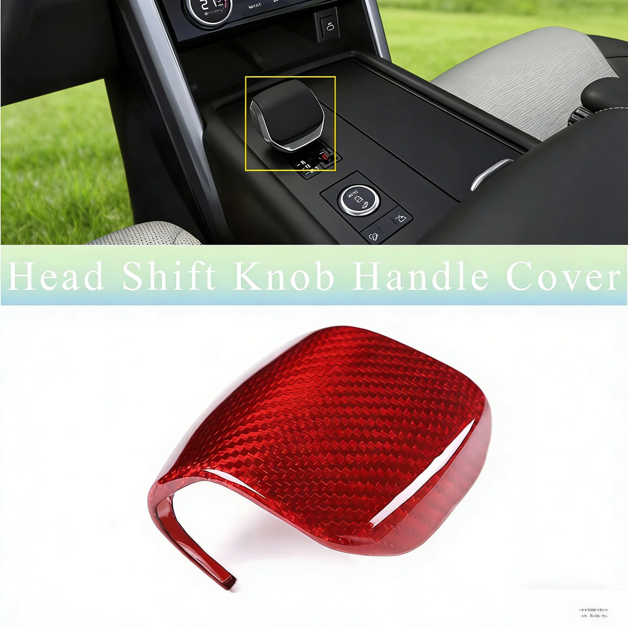 FOR 2021 2022 Land Rover Discovery 5 for Range Rover Velar Challenger Gear Shift Knob Cover Trim Accessories