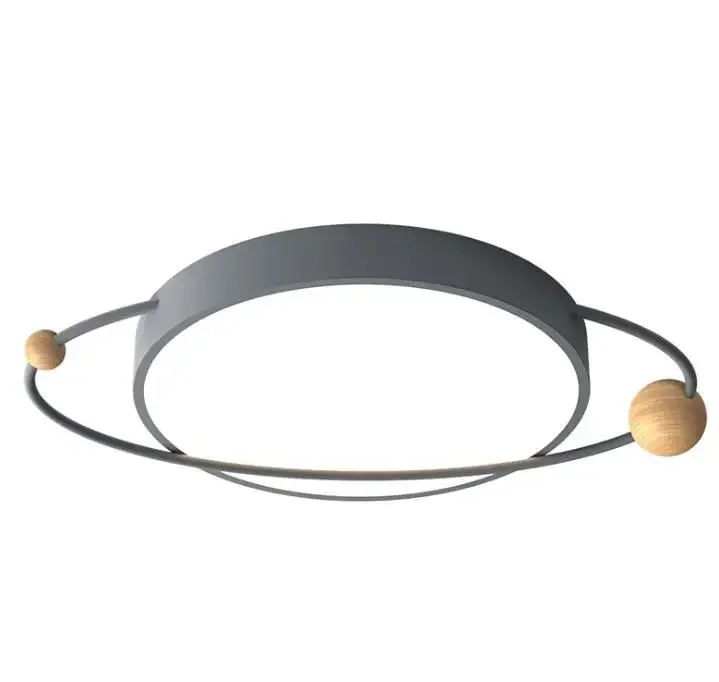 

Nordic minimalist modern bedroom lamp creative personality study children's room planetary lamps round led ceiling lamp