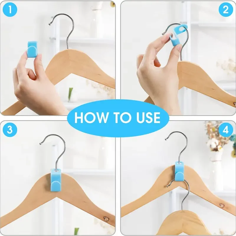 10/20Pcs Clothes Hanger Connector Hooks Magic Hanger Hooks Space Saving Hanger Extenders Clips for Organizer Closets