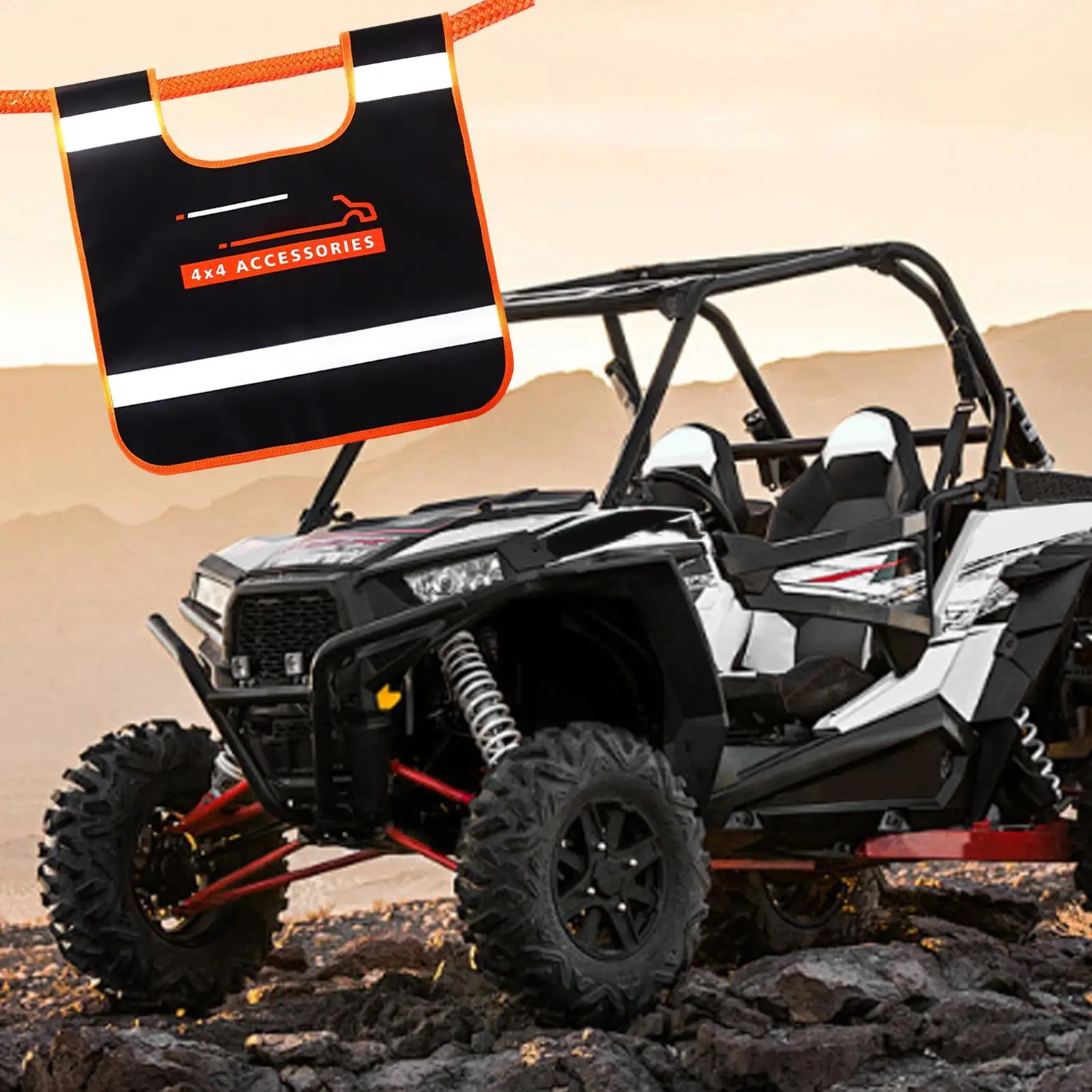 

Флаг грузовика Светоотражающий буксирный флаг Спасательное оборудование Анти-отскок Водонепроницаемый знак для буксировки троса Грузовик Прицеп RV Автомобиль Открытый путешествия