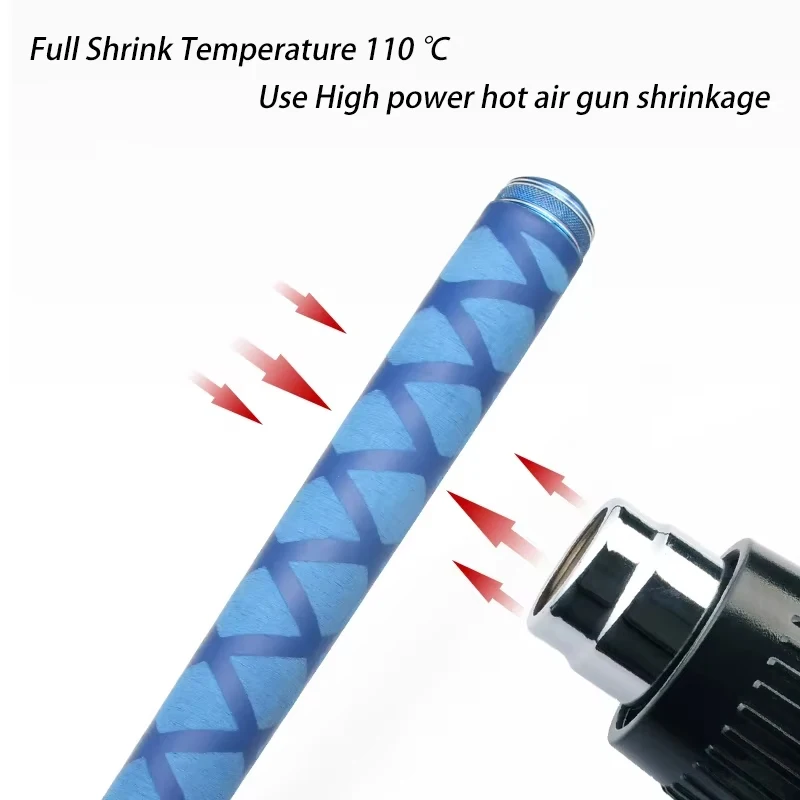 15/18/20/22/25/28/30/35/40/50mm Waterproof Cover 1/3/5Pcs 7 Colors Anti-slip Heat Shrink Tube for Fishing Rod DIY 1PCS/1M