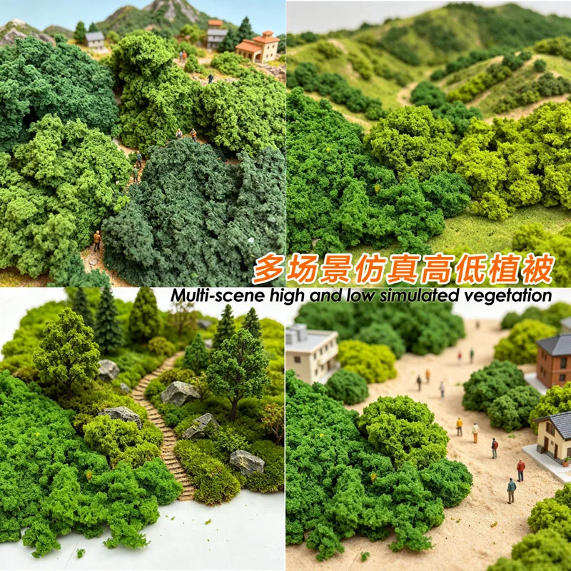 20g/pack Simulated shrub sponge artificial vegetation sand table train platform greening layout model tree making fake tree leaf