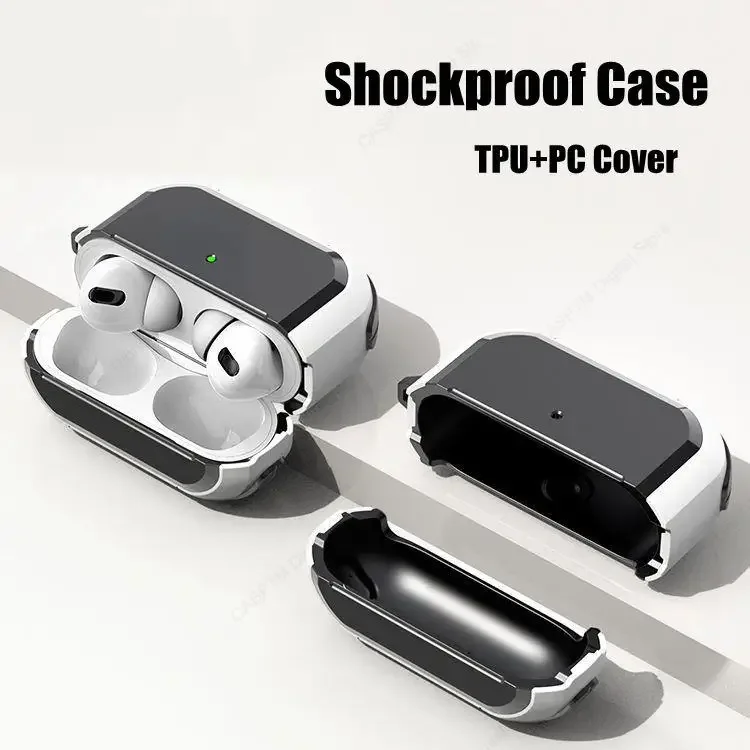 Capa protetora para AirPods Pro 2, capa USB C, capa de 2ª geração, Funda para Air Pods Pro 2 2023