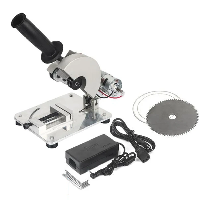 DIY Drill Micro Cutting Machine Mini Small Aluminum Alloy Table Saw Cutting Aluminum Machine Stainless Steel Copper 12-24V