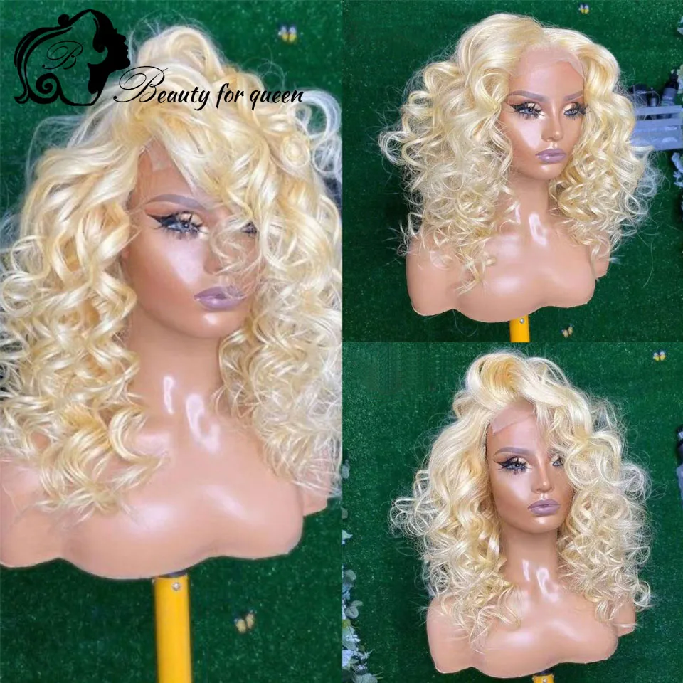 2026-soft-bouncy-texture-clearance-blue-short-bob-wig-lace-front-human-hair-wigs-for-women-straight-180-medium-high-density