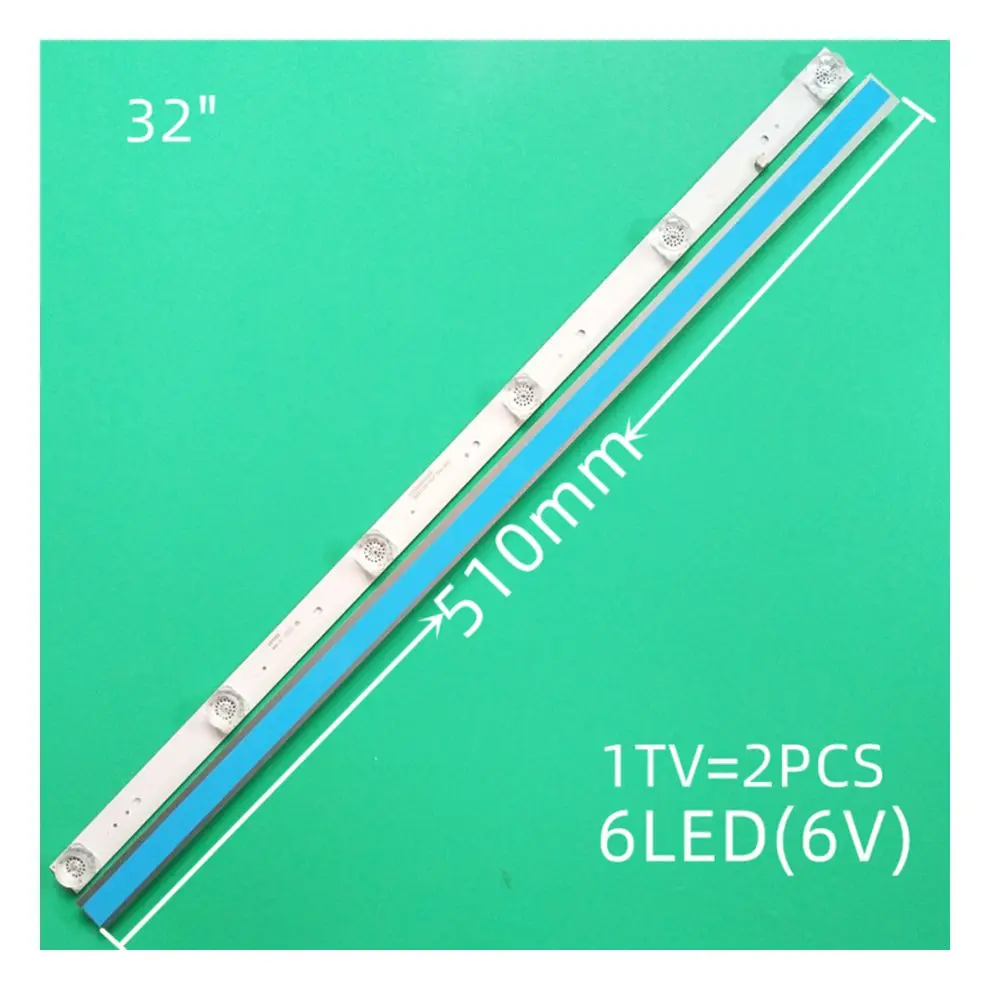 2pcs/set LED Backlight Strip for F32D7000C TI3211DLEDDS LSF320HN08-M02 KM32K1-SX CO 01 CC02320D510V09 CC02320d510V06 32E20