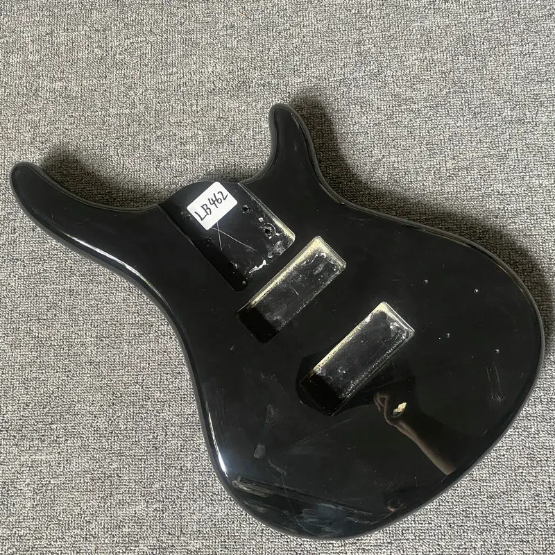 LB462 Black Color 5 or 6 String Active Pickups Electric Bass Body in Solid Basswood JB Pickups Custom Bridges for DIY
