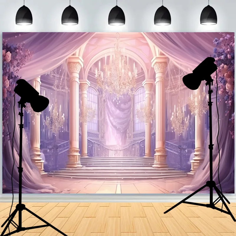 Indoor Stage Gradient Tones Halo Lighting Photography Background Portrait Shoots Wrinkle-Resistant Studio Backdrops TG-05