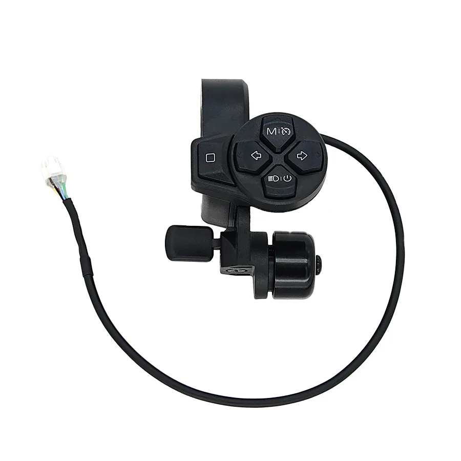 Multi-Functional Switch with Bell Turn Signal Button Replacement for Electric Scooter Segway Ninebot ZT3 pro