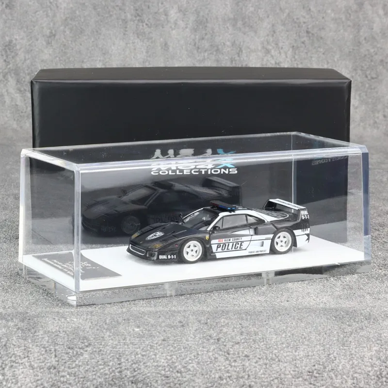 

SCM M64X 1:64 Leaping Horse F40 RCPD высокоскоростная полицейская машина, модель автомобиля из смолы, подарочная игрушка на фестиваль мальчиков, украшение для коллекции для взрослых.