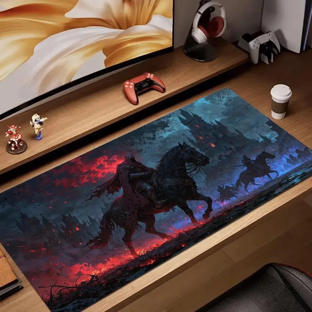 

Large game anime Dark Knight Mouse Pad rubber anti-slip Desk Mat XXL Gaming mat gamer pc accessories keypad expansion mousepad