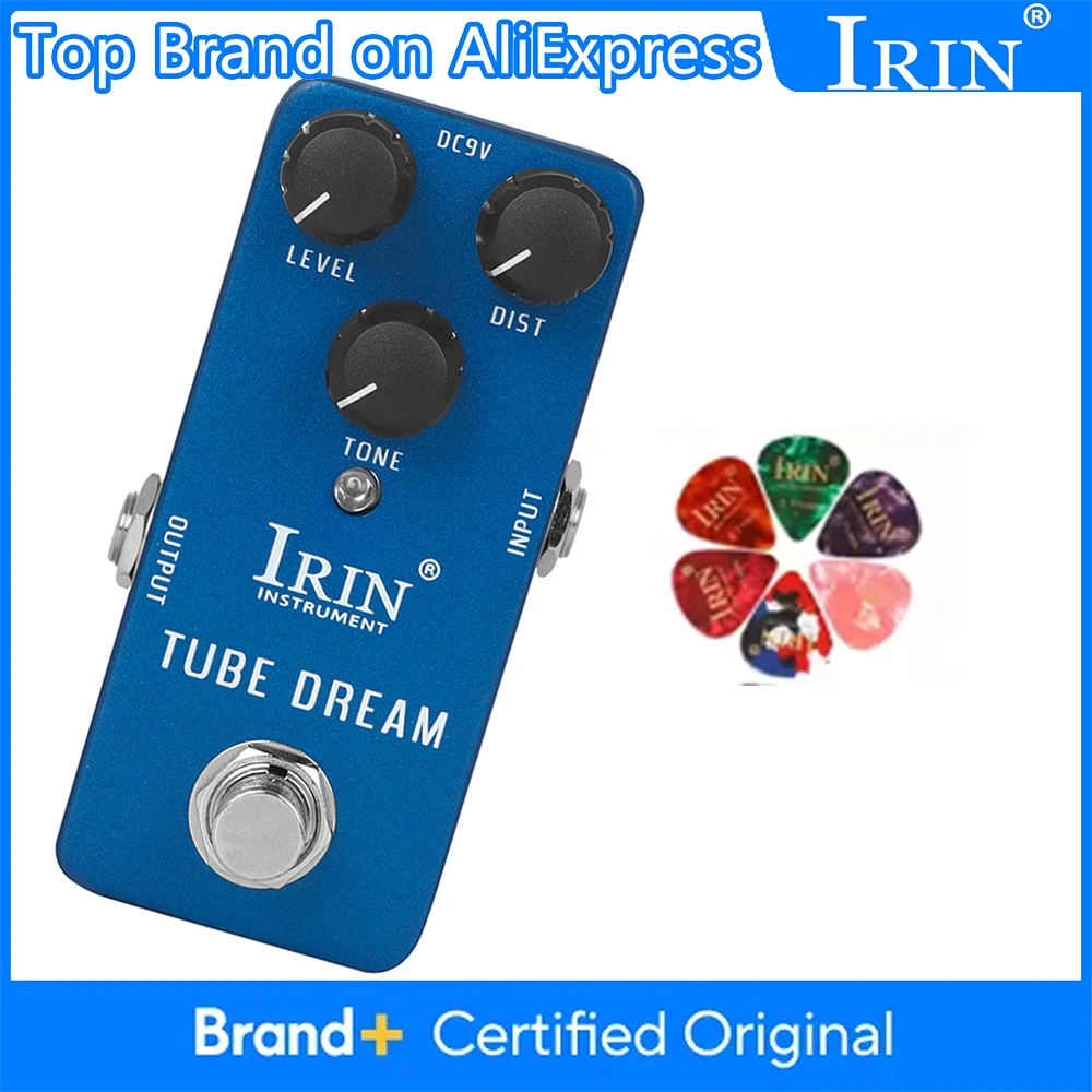 

IRIN RS-04 Tube Dream Pedal Guitar Effect Pedal Simulates The Distortion Tone of Tube Amplifier Effects Guitar Effect Pedal