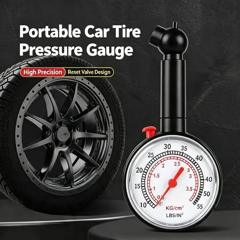 Car Tyre Tire Pressure Gauge Manometer Auto Motor: Cycle Truck Bikes Dial Meter Tester